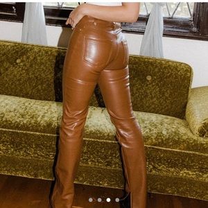 Brand new with tags revice leather jeans!